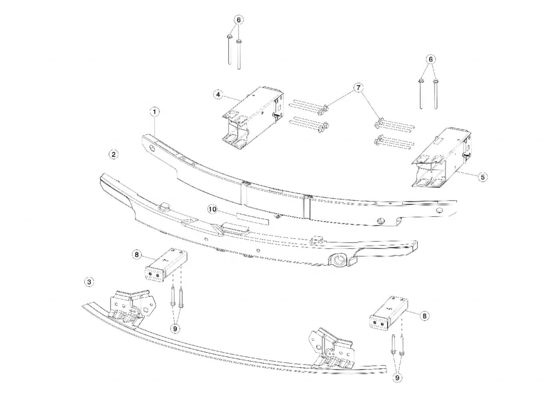 2017-2020 Tesla Model 3 Front Bumper Holder 1109193-00-C Suitable For Original Parts