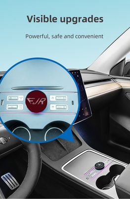 Ejr Lcd Intelligent Docking Station For Tesla Model 3 Y Quick Charger Shunt Hub Splitter Central Control Knob Button